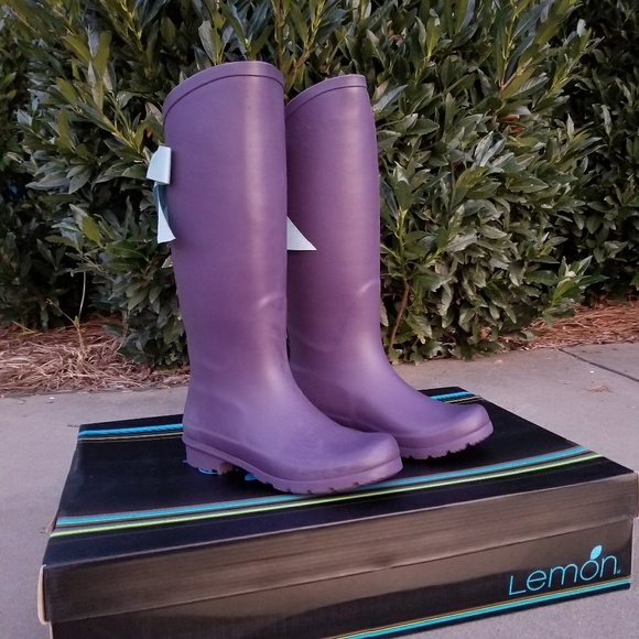 Lemon Shoes Lemon Collection Rain Boots In Berry Purple Poshmark